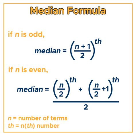 median when n is even.